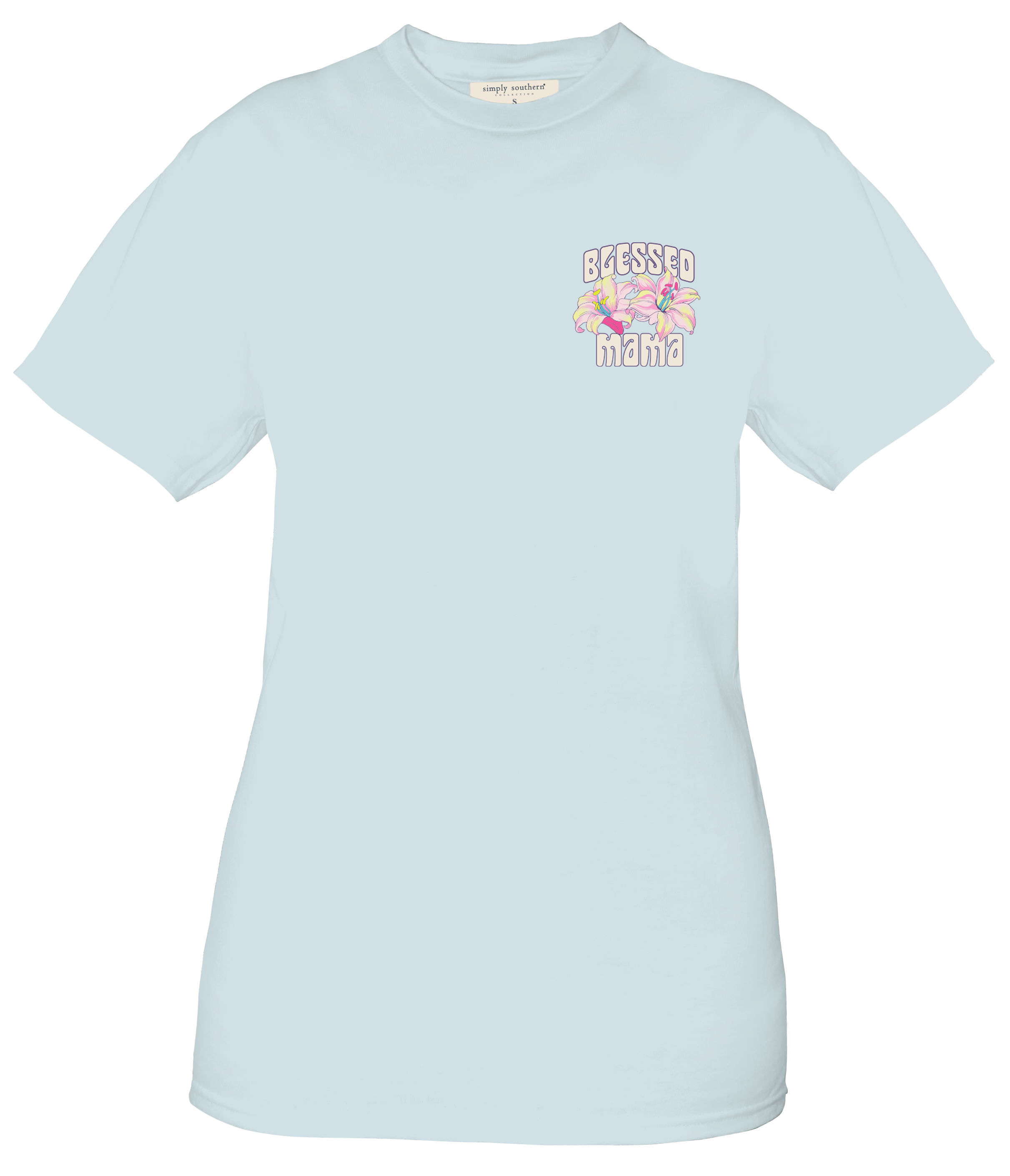 'Blessed Mama' Butterfly Short Sleeve Tee by Simply Southern