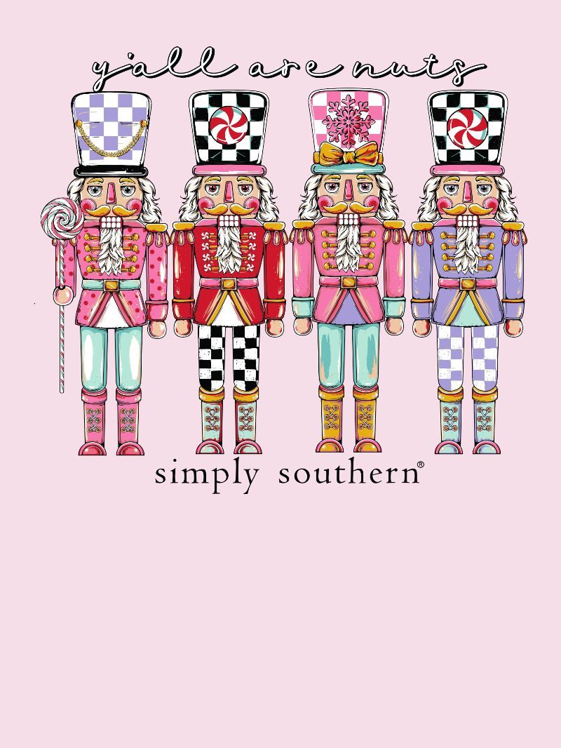 JUNE MARKET: Nutcrackers Short Sleeve - Peony by Simply Southern (Ships Late September)