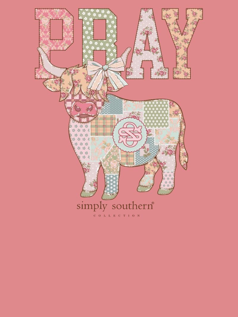 JUNE MARKET: Pray Short Sleeve - Tea Rose by Simply Southern (Ships Late July)