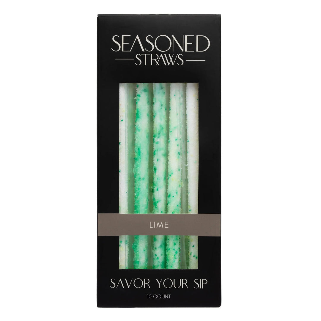 JUNE MARKET: Lime - 10ct by Seasoned Straws (Ships in 2-3 Weeks)