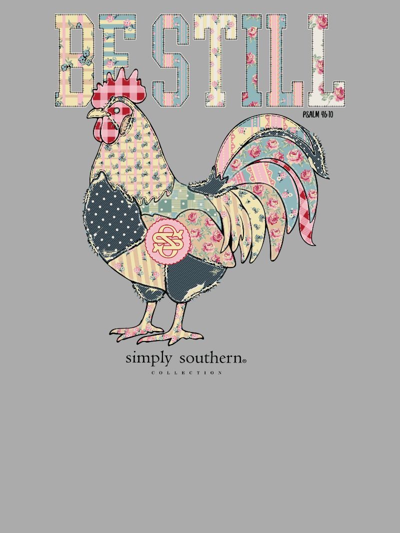 JUNE MARKET: Be Still Short Sleeve - Lunar by Simply Southern (Ships Late August)