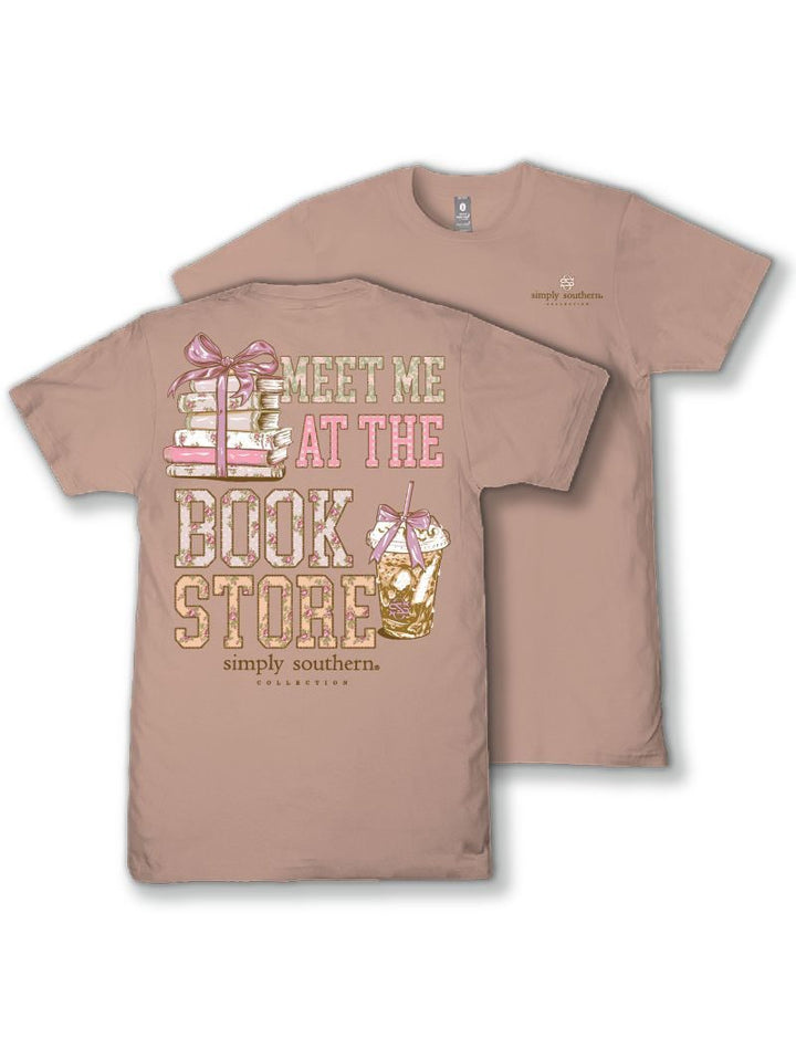 JUNE MARKET: Book Store Short Sleeve - Mahogany by Simply Southern (Ships Late July)