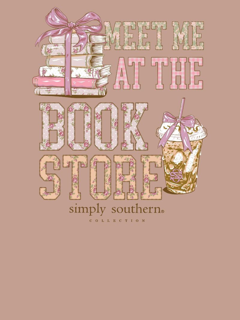 JUNE MARKET: Book Store Short Sleeve - Mahogany by Simply Southern (Ships Late July)