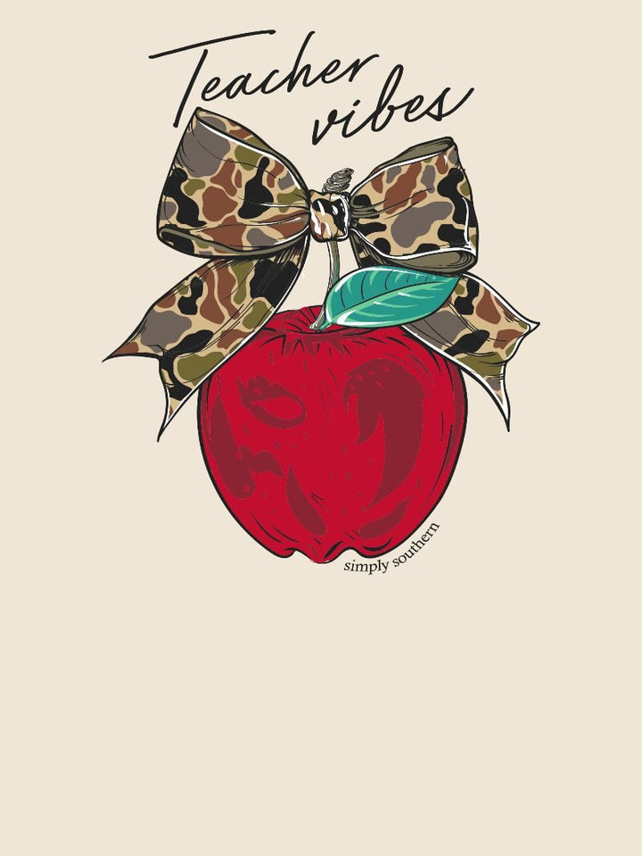 JAN MARKET: Teacher Vibes Short Sleeve Tee by Simply Southern (Ships Late February)