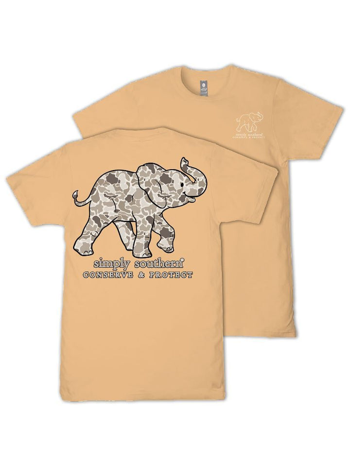 Camo Elephant Tracking Tee by Simply Southern