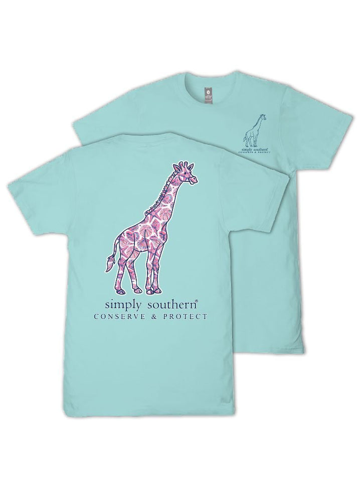 Seashell Giraffe Tracking Tee by Simply Southern
