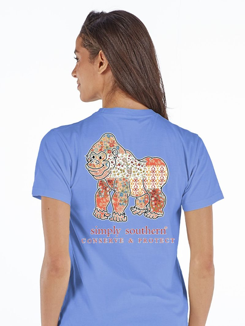 Floral Gorilla Tracking Tee by Simply Southern