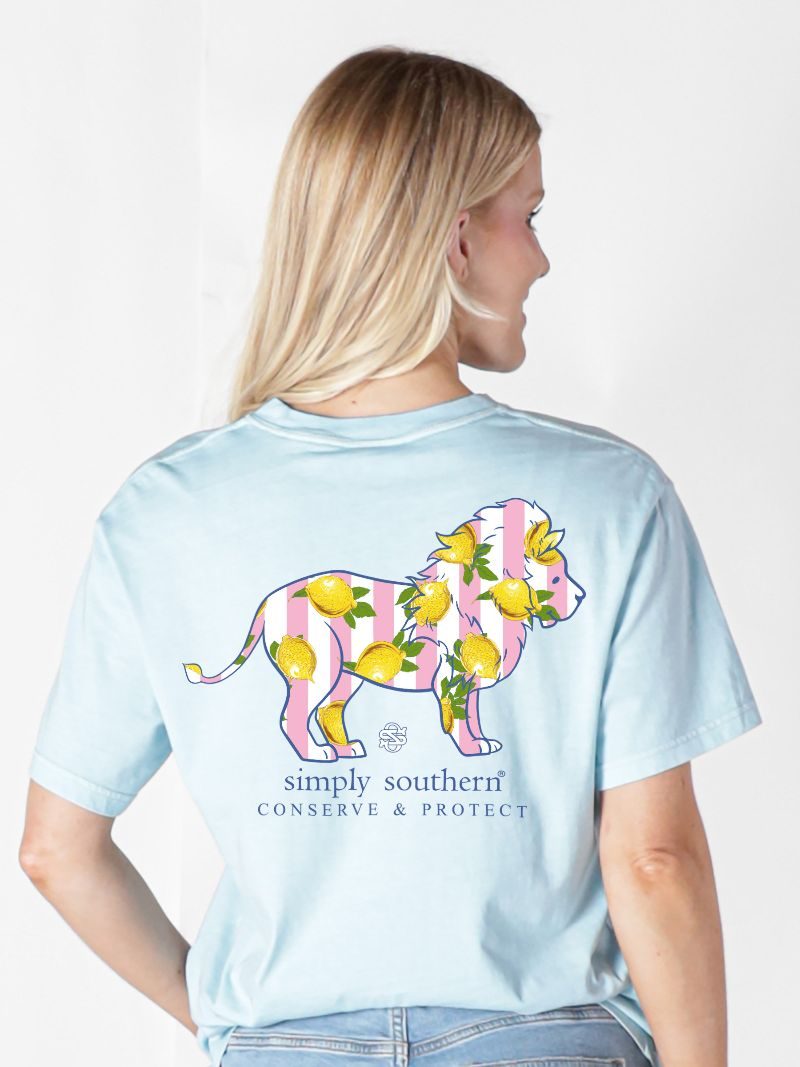 Lemon Lion Tracking Tee by Simply Southern