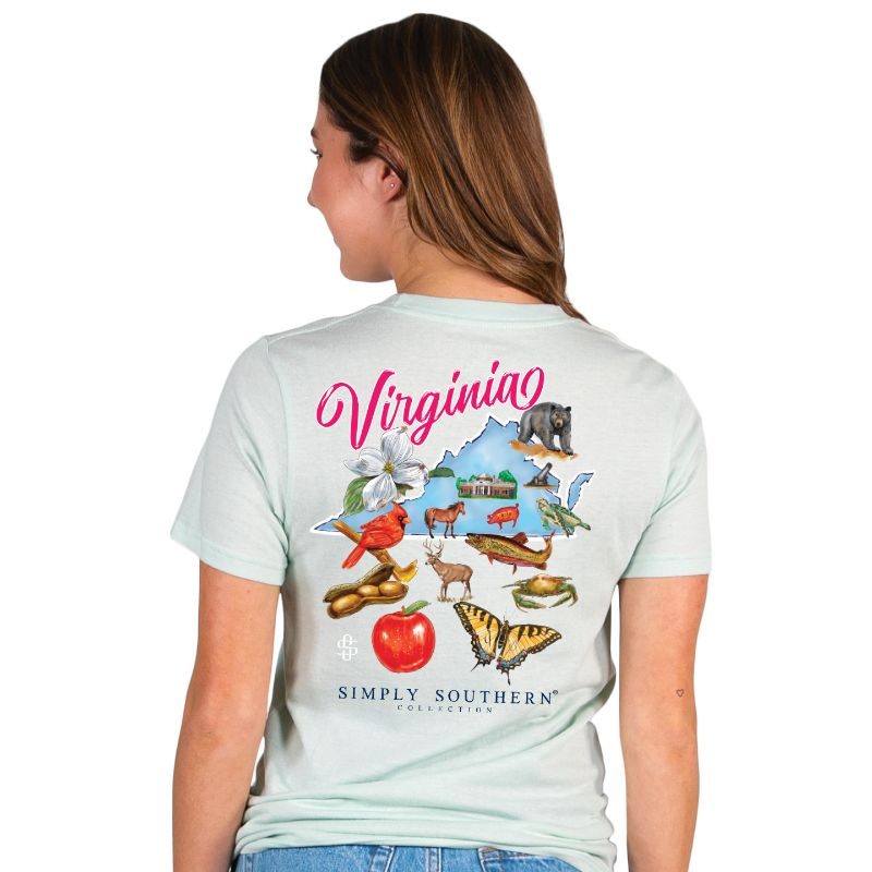 Virginia State Short Sleeve Tee by Simply Southern