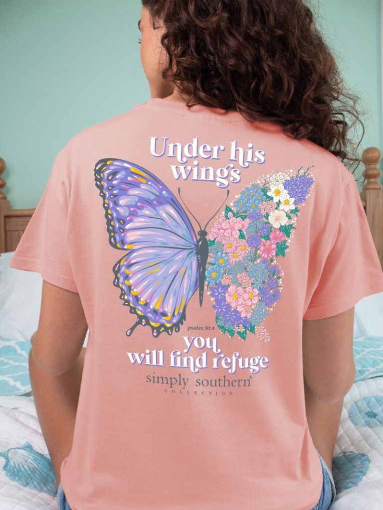 'Under His Wings You Will Find Refuge' Short Sleeve Tee by Simply Southern
