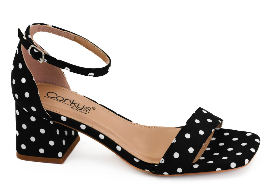 SHOE PARTY! Save The Date Black White Polka Dots by Corkys (Ships in 2-3 Weeks)