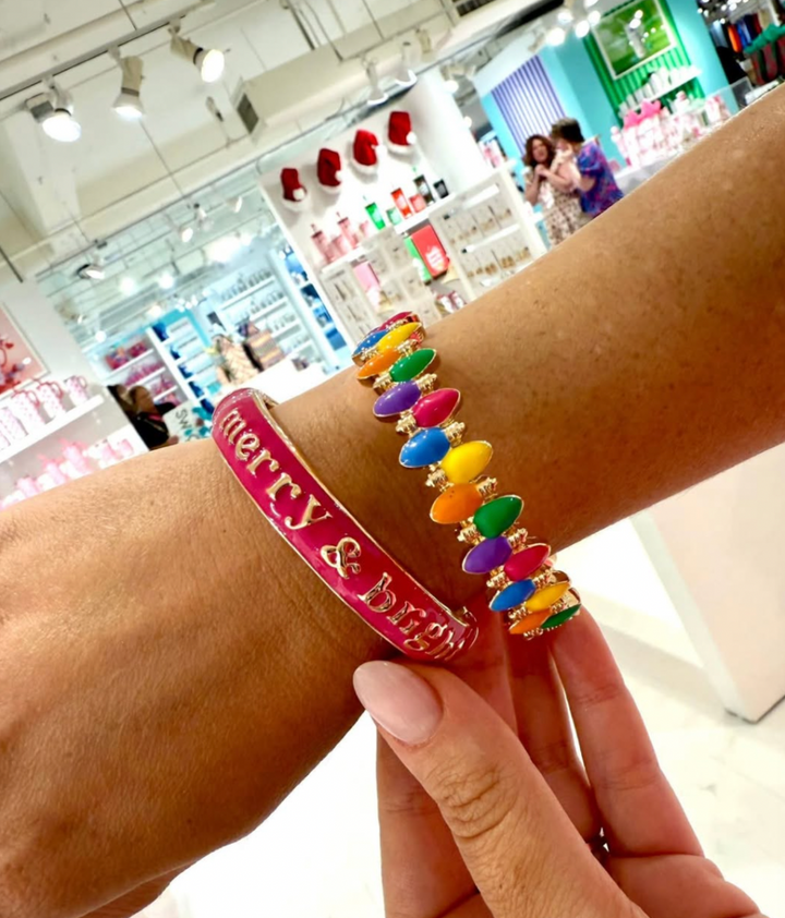 Christmas Enamel Bangles by Canvas