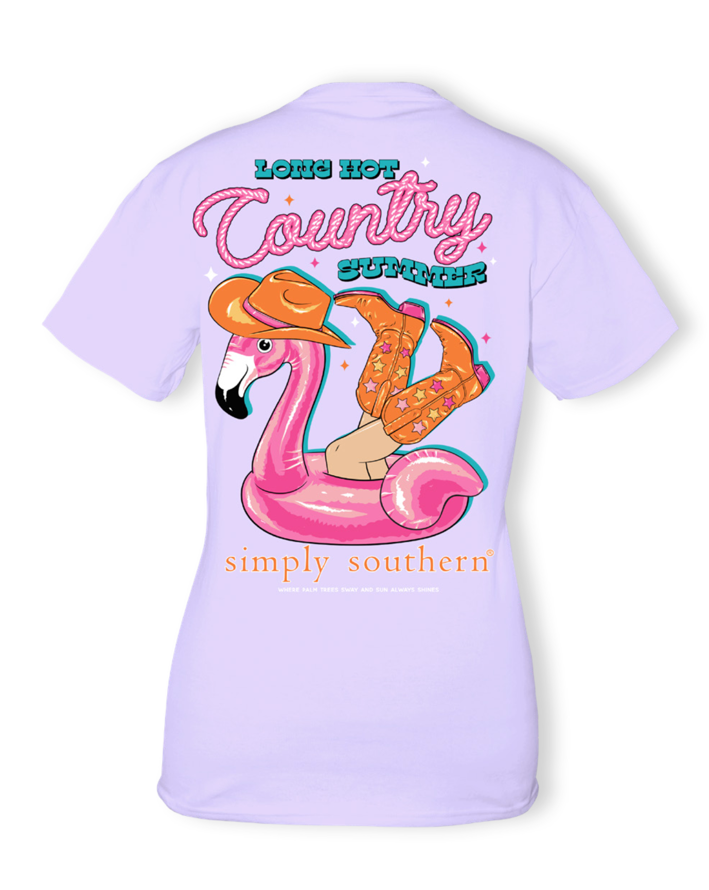 'Long Hot Country Summer' Short Sleeve Tee by Simply Southern