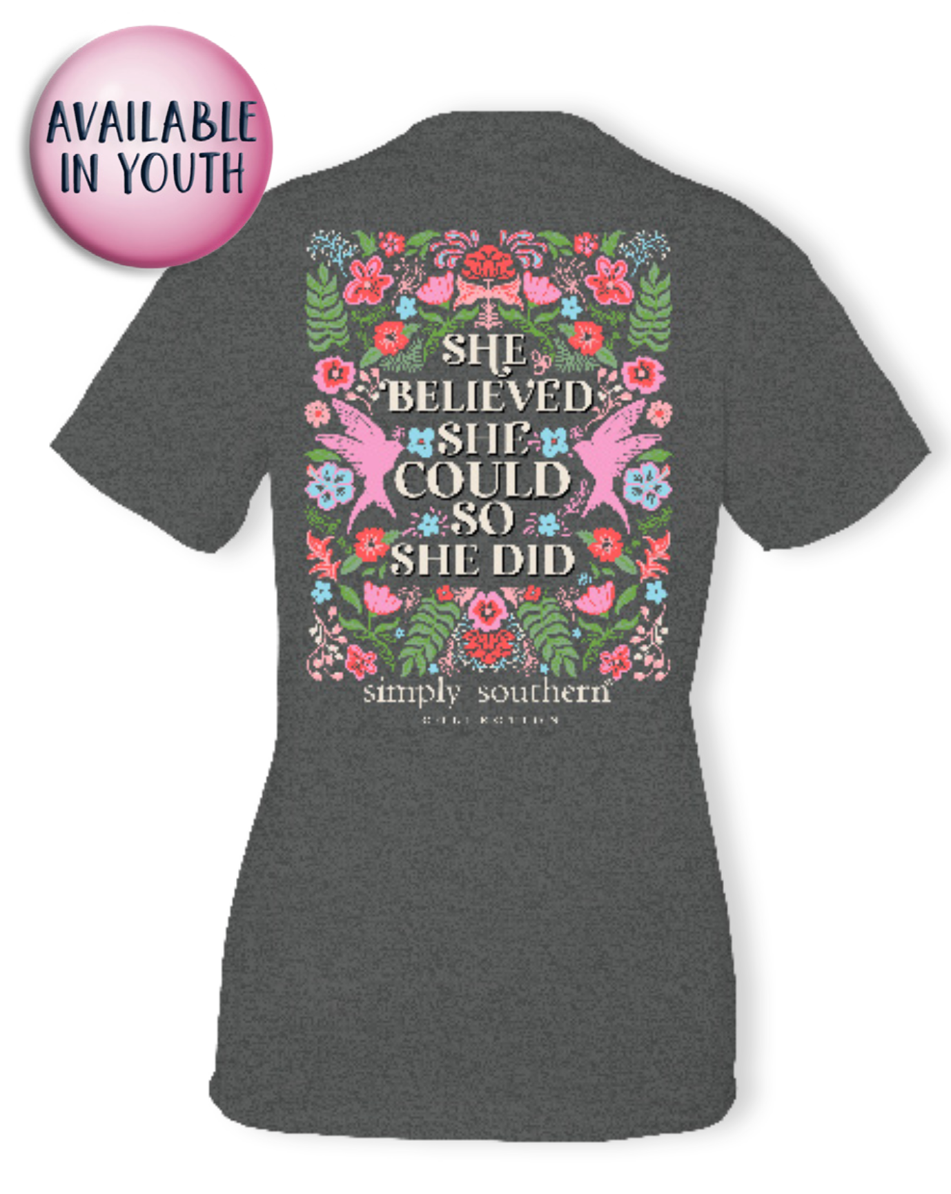 'She Believed She Could, So She Did' Short Sleeve Tee by Simply Southern