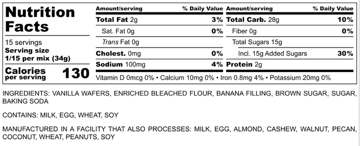 JULY PREORDER: Banana Pudding Cookie Mix by You Me And The Sweets (Ships in 2-3 Weeks)