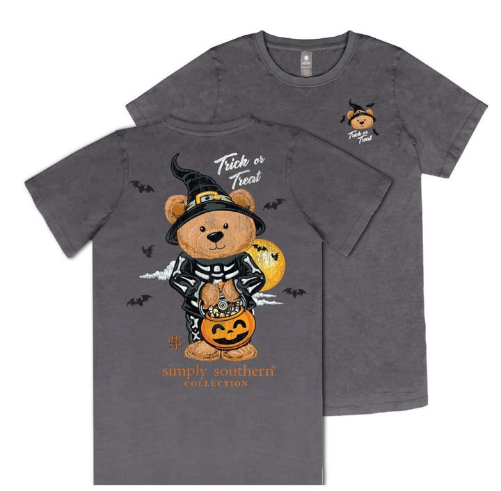 Trick or Treat Teddy Short Sleeve Tee by Simply Southern