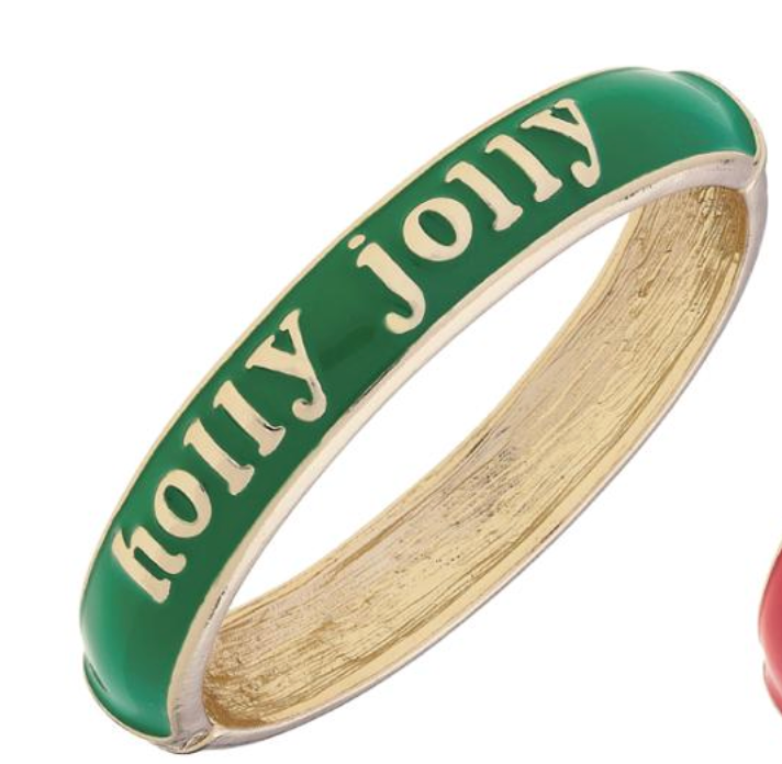 Christmas Enamel Bangles by Canvas