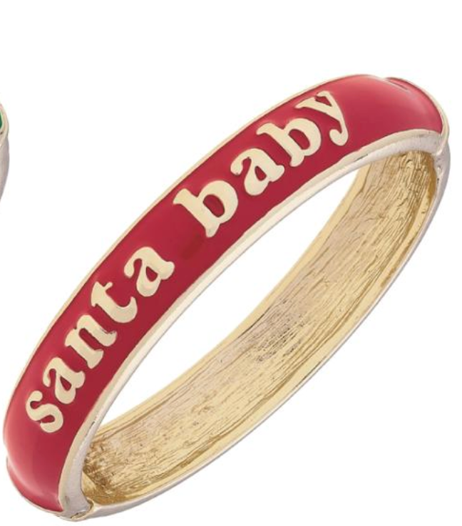 Christmas Enamel Bangles by Canvas