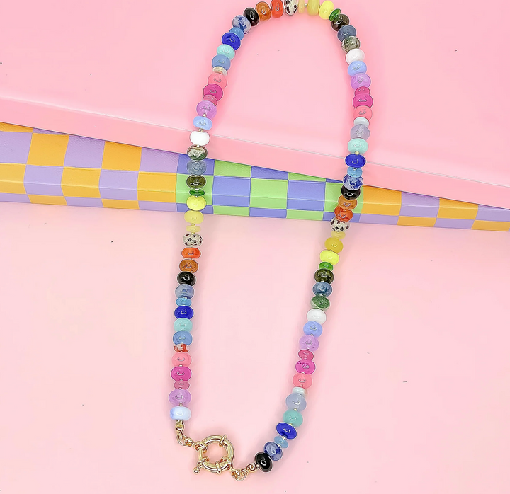 Shades of Fun Gemstone Necklace by Treasure Jewels
