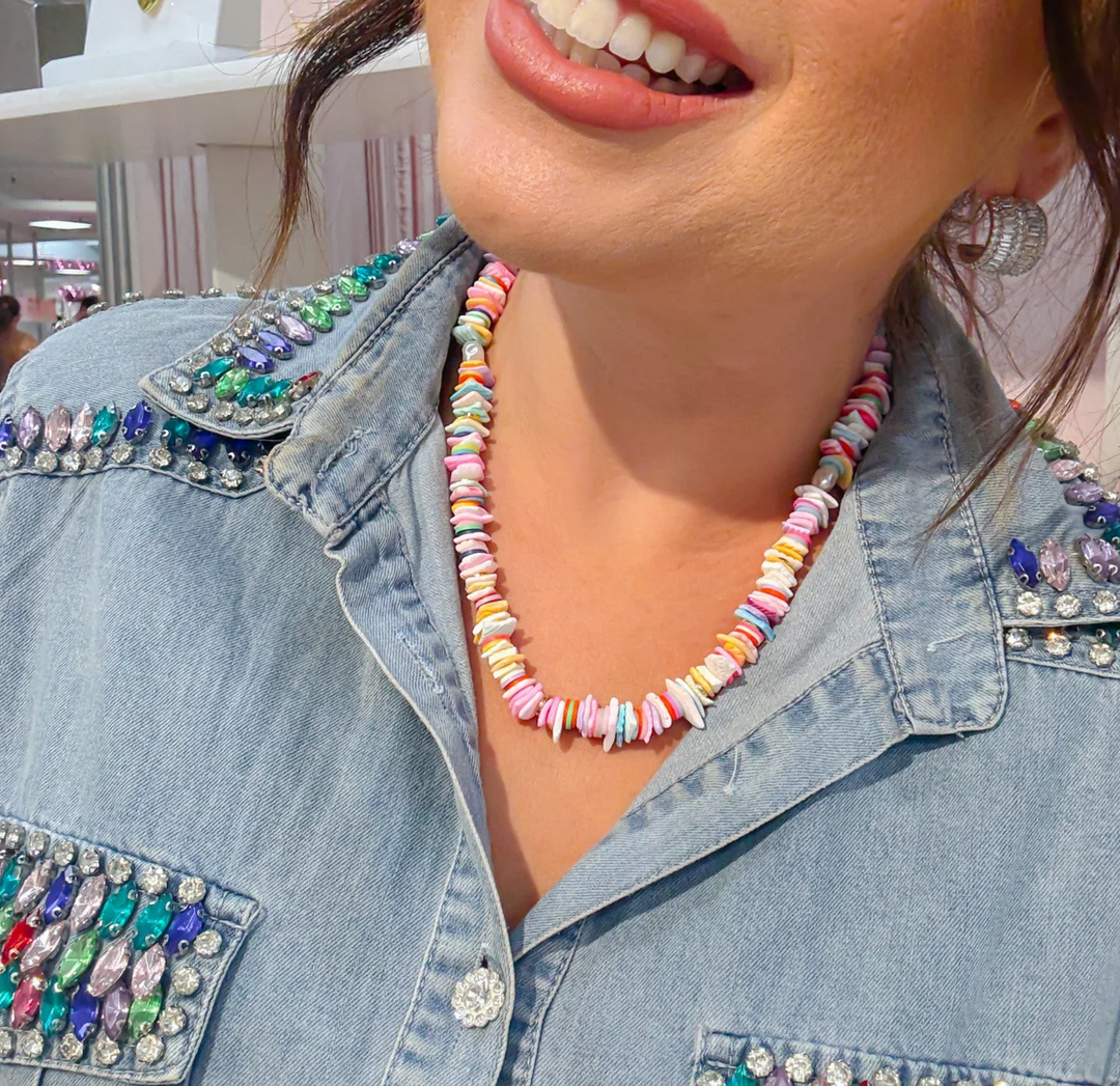 Pastel Party Gemstone Necklace by Treasure Jewels