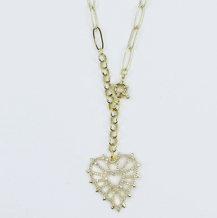 Lace Heart Necklace by Treasure Jewels