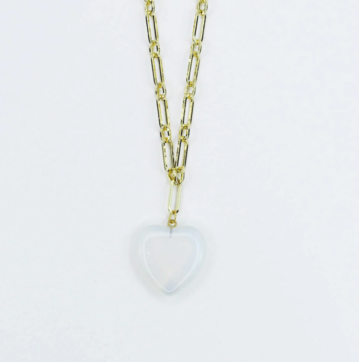 Iridescent Heart Necklace by Treasure Jewels