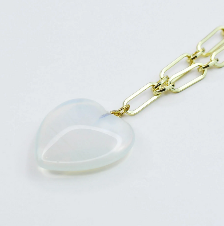 Iridescent Heart Necklace by Treasure Jewels