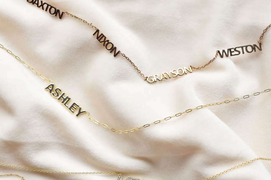 Custom Cherish Multiple Name Necklace - Water Resistant by the Sis Kiss (Ships in 4 Weeks)