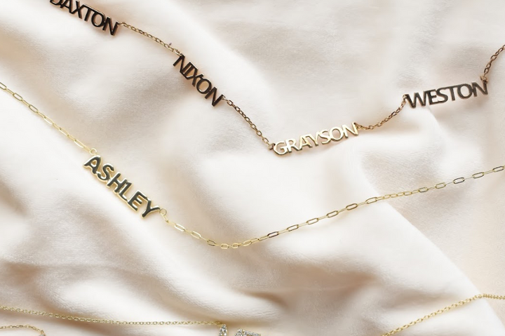 Custom Cherish Multiple Name Necklace - Water Resistant by the Sis Kiss (Ships in 4 Weeks)