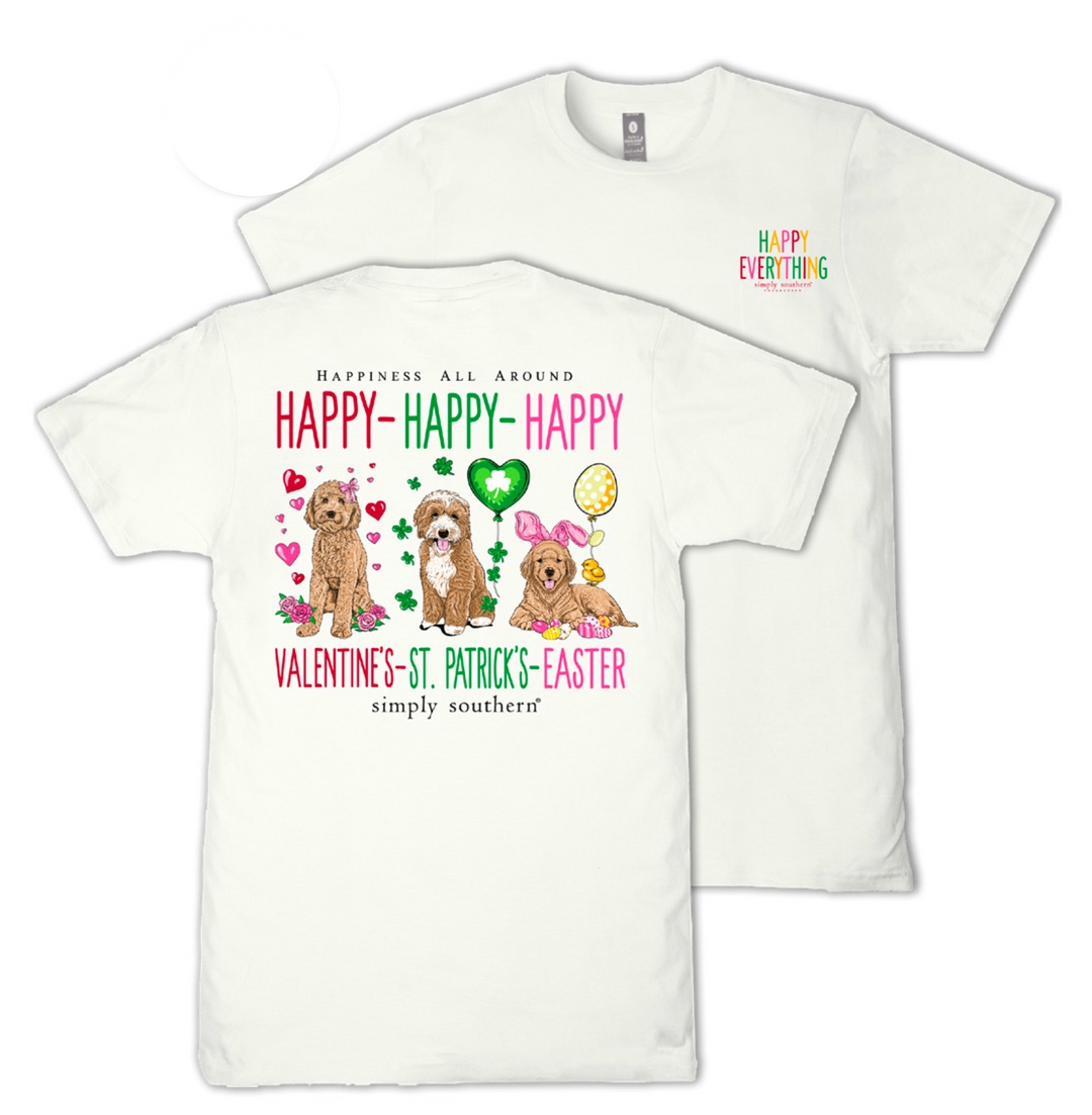 'Happiness All Around' Short Sleeve Tee by Simply Southern