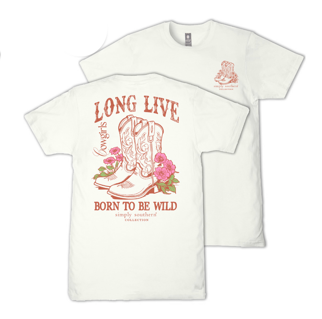 'Long Live Cowgirls' Short Sleeve Tee by Simply Southern