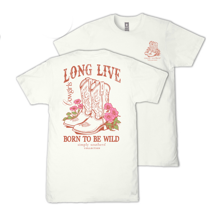 'Long Live Cowgirls' Short Sleeve Tee by Simply Southern