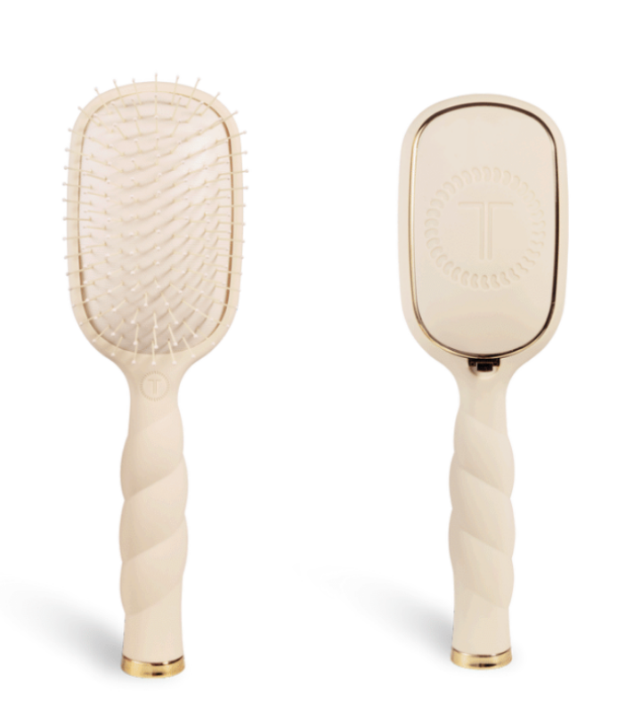 Tan Fine Detangler Hair Brush by Teleties