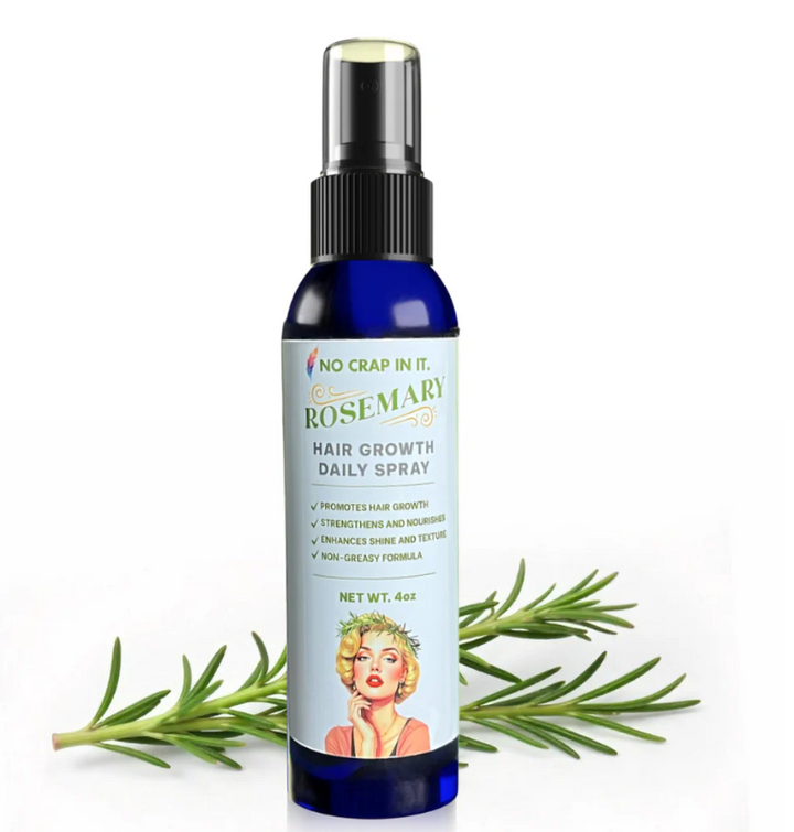 PREORDER: Rosemary Hair Growth Daily Spray by No Crap In It (Ships in 2-3 Weeks)