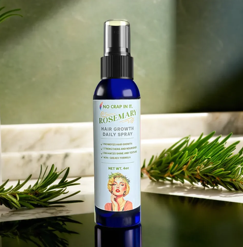 PREORDER: Rosemary Hair Growth Daily Spray by No Crap In It (Ships in 2-3 Weeks)