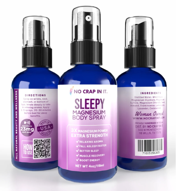 PREORDER: Magnesium Spray - Sleepy By No Crap In It (Ships in 2-3 Weeks)