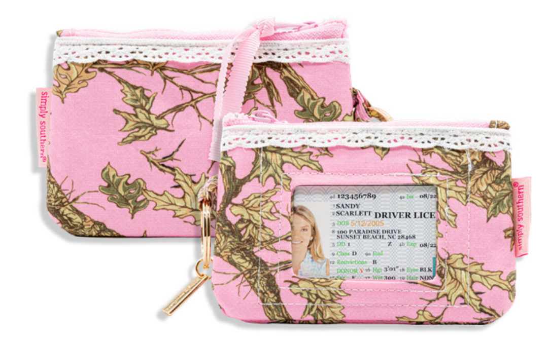 Lace ID Wallet - Pink Camo by Simply Southern