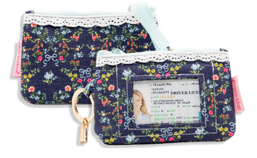 Lace ID Wallet - Ribbon & Floral by Simply Southern