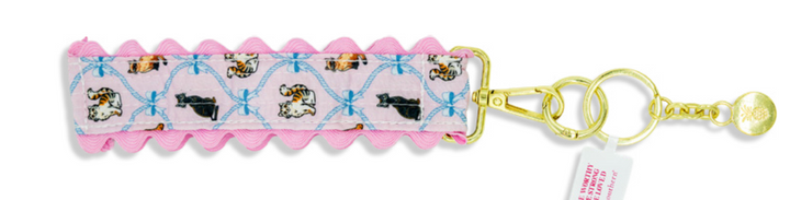 Lace Keyfob - Cats & Bows by Simply Southern