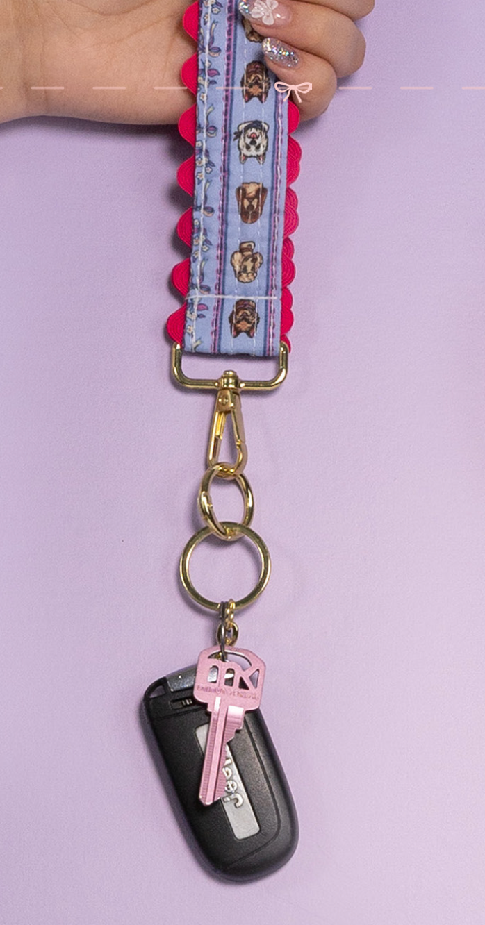 Lace Keyfob - Dogs & Bows by Simply Southern