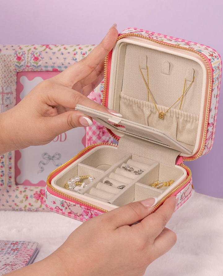 Quilted Jewelry Case - Dogs & Bows by Simply Southern