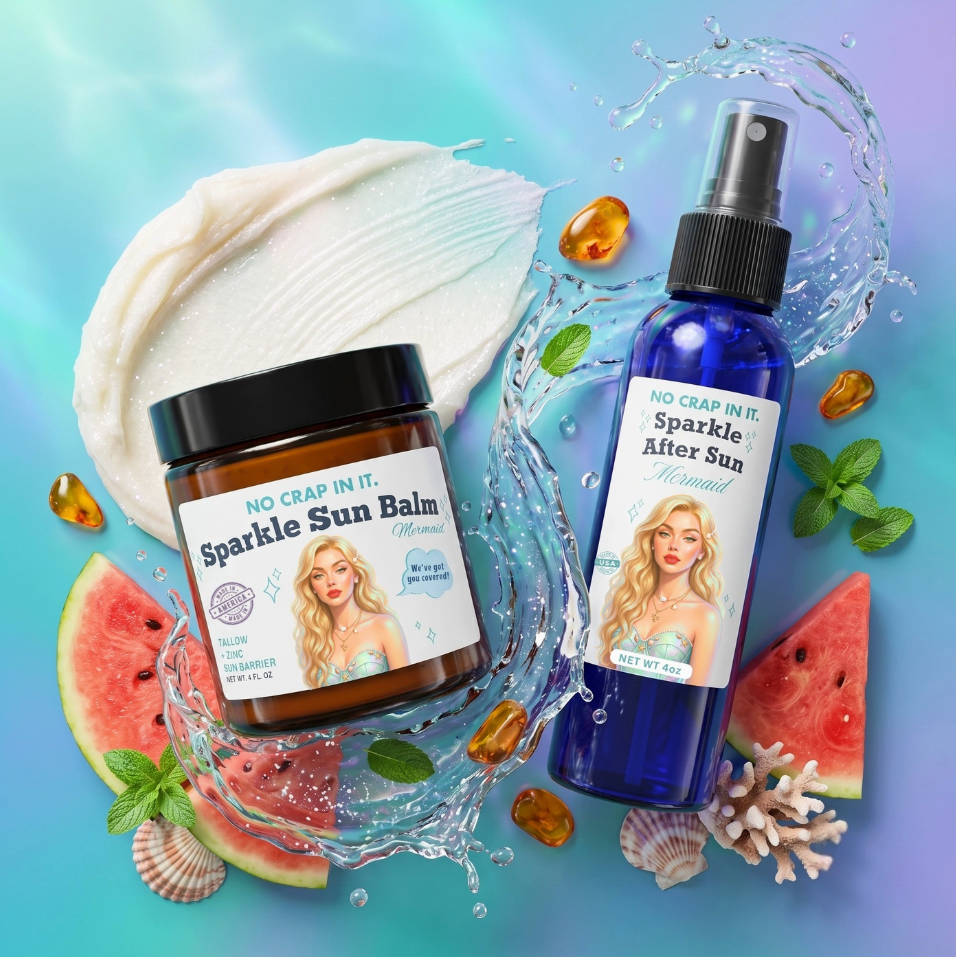 PREORDER: Mermaid Sun Sparkle Bundle By No Crap In It (Ships in 2-3 Weeks)