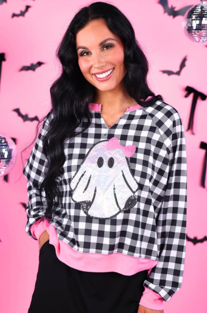PREORDER: Foil Gigi Gingham Pullover By Jess Lea (Ships Late August)