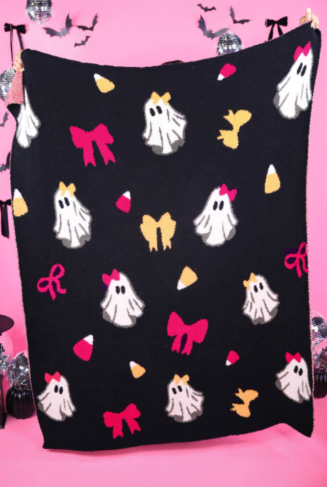 PREORDER: Boo-tiful Gigi the Ghost Blanket By Jess Lea (Ships Late August)