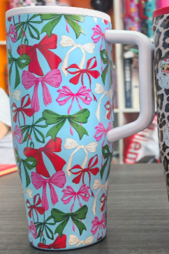 Jingle Bows Sleek Tumbler by Jess Lea (PREORDER: Ships in October)
