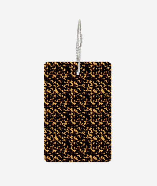by PrepO: Tortoise Print Custom Printed Luggage Tag by Prep Obsessed (Ships in 2-3 Weeks)
