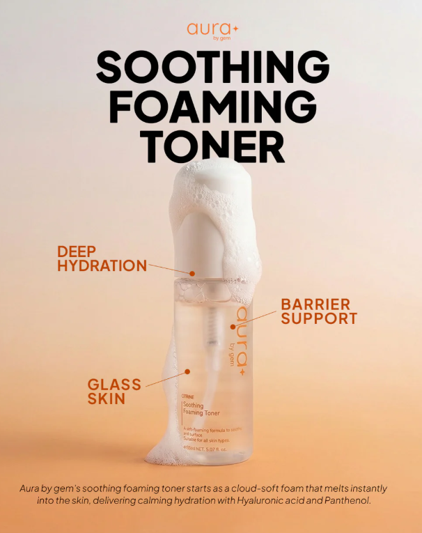 Soothing Foaming Toner by Aura