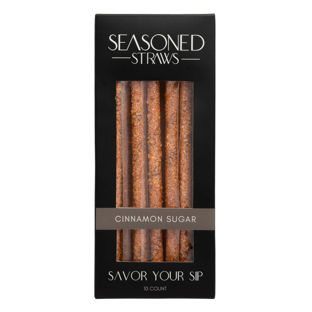 JUNE MARKET: Cinnamon Sugar - 10ct by Seasoned Straws (Ships in 2-3 Weeks)