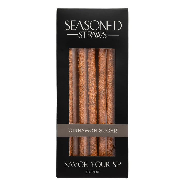 JUNE MARKET: Cinnamon Sugar - 10ct by Seasoned Straws (Ships in 2-3 Weeks)