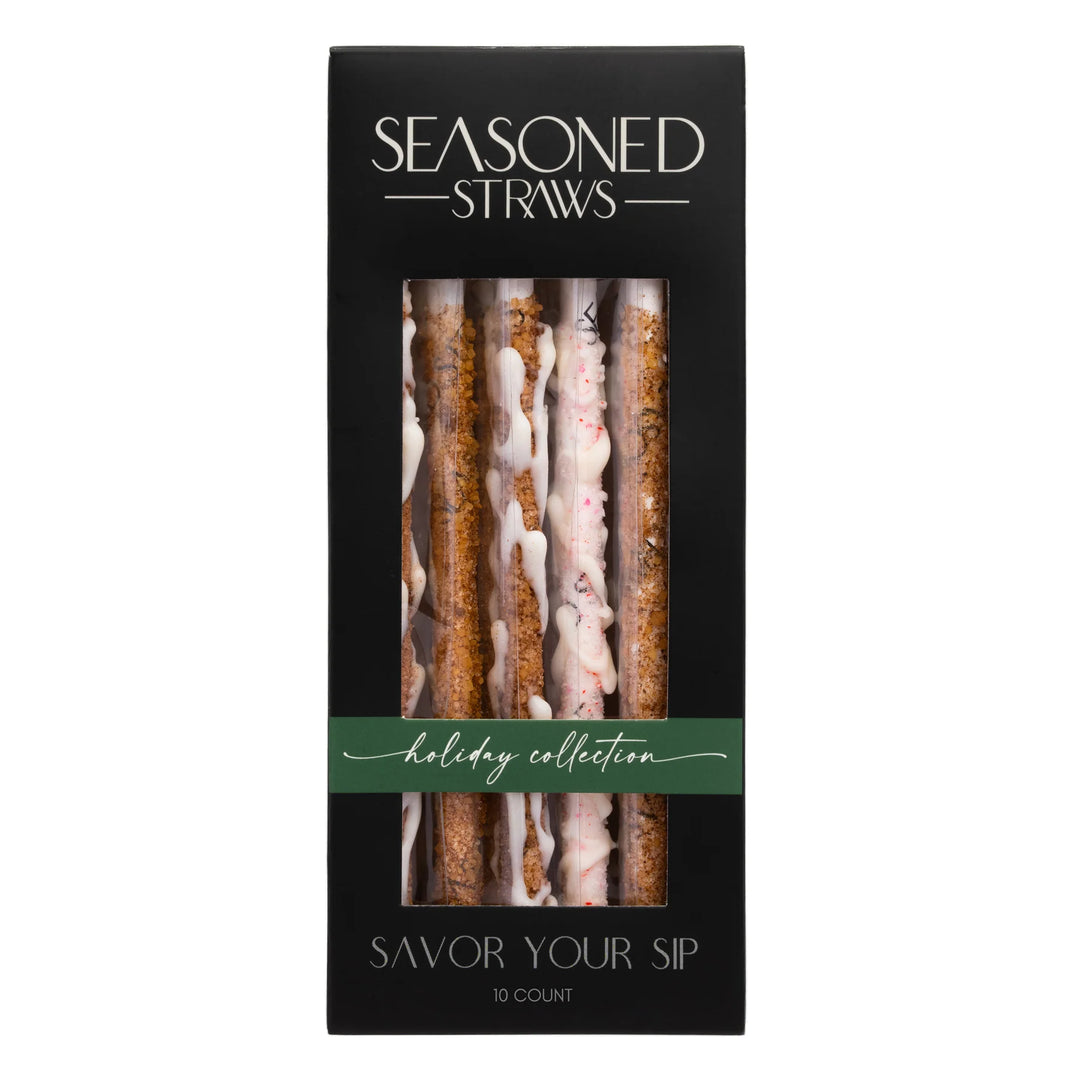 JUNE MARKET: Holiday Collection - 10ct by Seasoned Straws (Ships in 2-3 Weeks)